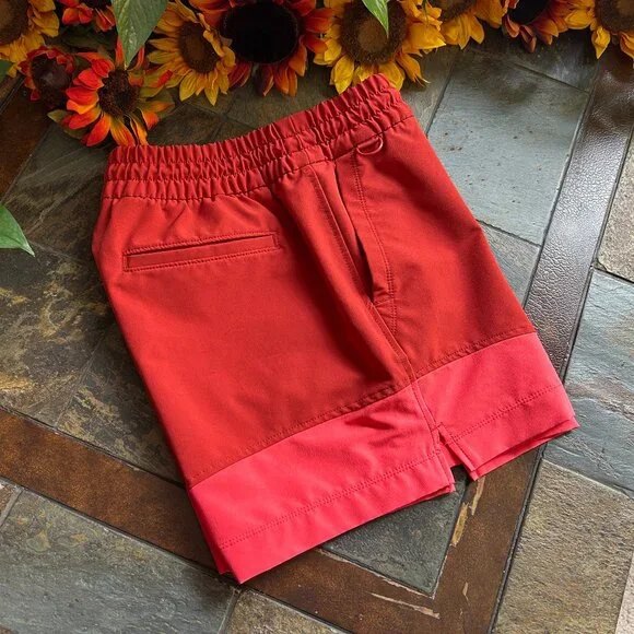 StretchTech Colorblock High-Waisted Athletic Shorts - Picture 3 of 14